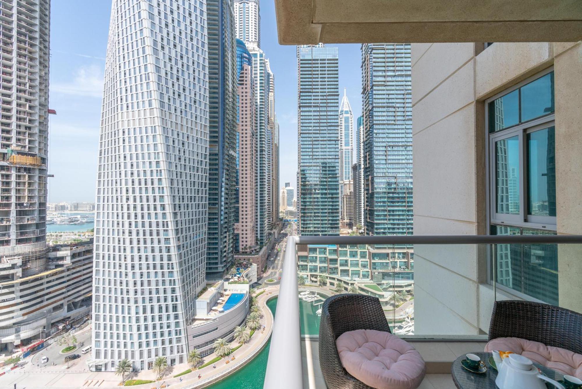 شقة Vacay Lettings -2 Bed Iris Blue Dubai Marina المظهر الخارجي الصورة